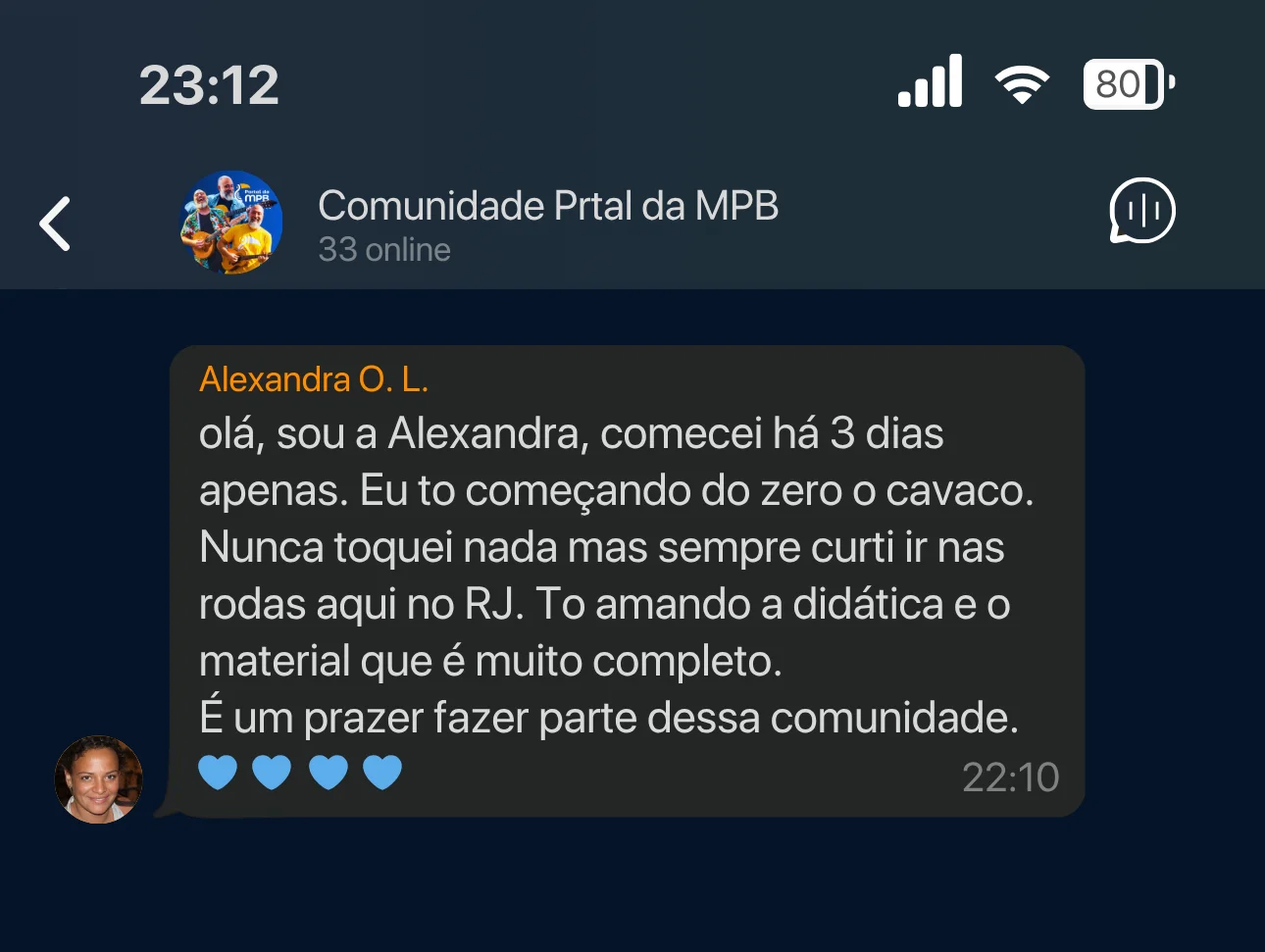 Feedback de Aluno 2