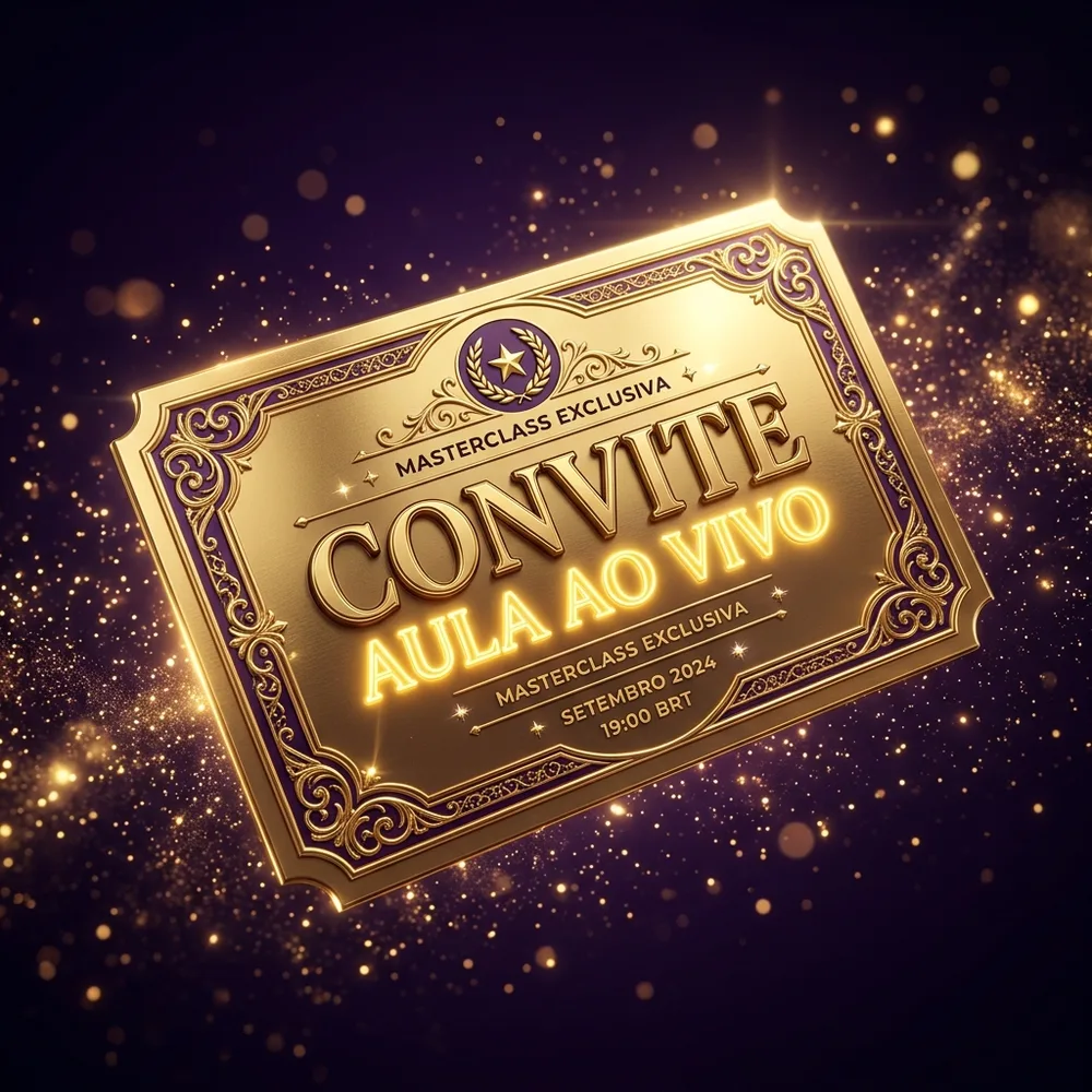 Convite Especial: Masterclass Ao Vivo
